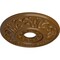Ekena Millwork Valletta Ceiling Medallion (Fits Canopies up to 3 1/2"), 18"OD x 3 1/2"ID x 1"P, Smokey Topaz CM18VLSTF - alternate 4